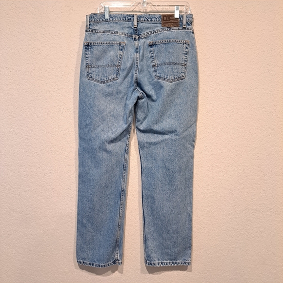 Ralph Lauren Classic denim jeans high rise vintage 100% cotton size 34×30 - Picture 10 of 12